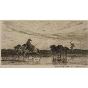  FRAMED oil paintings   Charles François Daubigny   24 x 