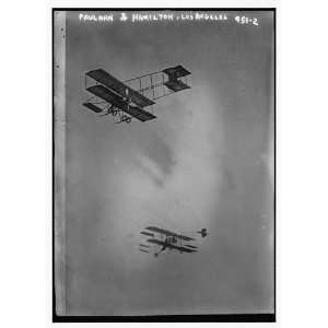  Paulhan,Hamilton aeroplanes in flight,Los Angeles