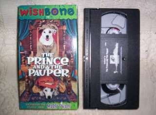 VHS 8C PBS Wishbone Prince & the Pooch Pauper Mark Twain Mo Rocca 