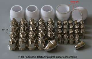 80 Panasonic torch Air plasma cutter consumable 45pcs  