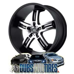   20x10 LORENZO wheels WL26 Matte Black Machined wheels rims: Automotive