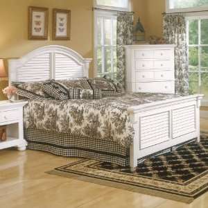   Traditions Panel Bed (White) (King) 6510 988 989 883: Home & Kitchen
