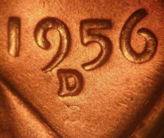 1956 D&D RPM # 8 FS 508 Lincoln Cent ANACS MS 65 RED  Rare EDS (Early 