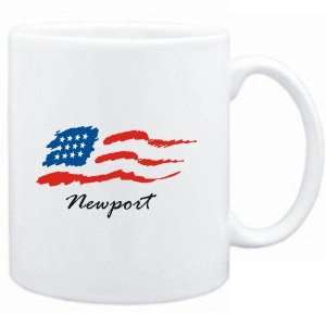  Mug White  Newport   US Flag  Usa Cities Sports 