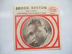 BROOK BENTON 45 PICTURE SLEEVE ONLY   DO IT RIGHT / PLE