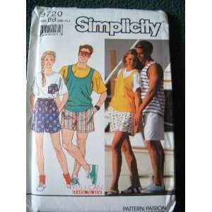   STRETCH KNITS ONLY SIZE MD XL (CHEST 38 48) SIMPLICITY SEWING PATTERN