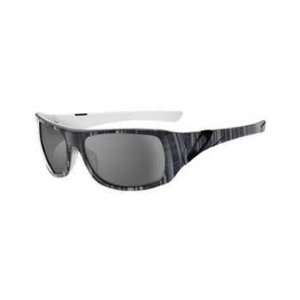  Oakley Sideways SunG Bk Plaid w/gry Polr 