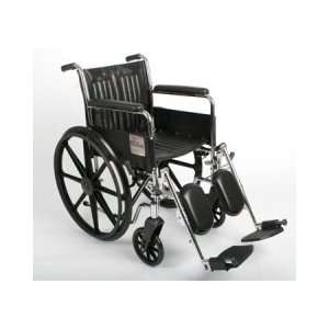    Wheelchair, Excel, 18 , Perm Arm, Elr, Blk