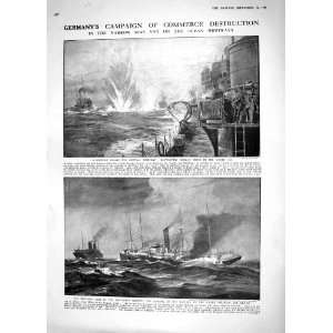   1914 GERMAN MINES SEA SHIPS MERCHANT KAIPARA SASKATOON