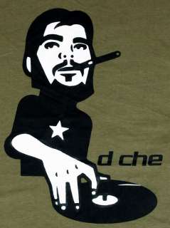 Cool DJ CHE Guevara Trance Man T shirt Stencil Guys L  