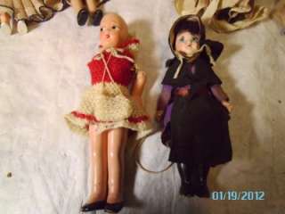   & HARD PLASTIC DOLLS 5 TO 8 FOR PARTS REPAIR OR RESTORATION  