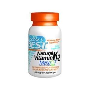  Natural Vitamin K2 Featuring Menaq7 45 Mcg 60Vc From Doctor 