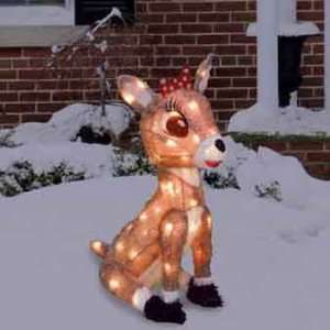  Rudolph Collection CLARICE Pre Lit Yard Art