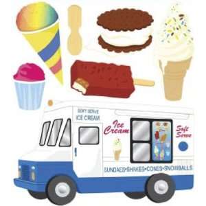  Jolees Boutique Dimensional Stickers, Ice Cream Man: Arts 