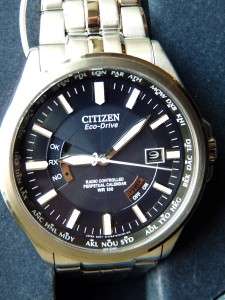   WITH TAGS Mens Citizen World Perpetual A T Eco Drive Watch CB0010 53L