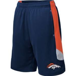  Denver Broncos Youth Navy NFL Kick off Mesh Shorts Sports 