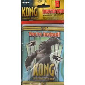  King Kong Party Invite   8 Count: Health & Personal Care