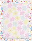 Computer Printer Stationery Paper Cool Retro Flowers  