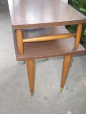 Vintage Danish Mid Century Modern End Table Nightstand  