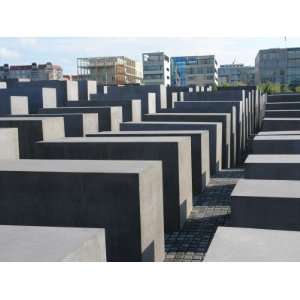  View of the Open Air Holocaust Memorial in Berlin, Germany 