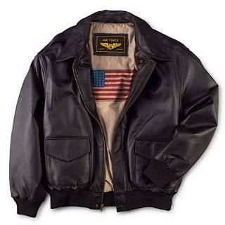 Mens Air Force A 2 Flight Leather Bomber Jacket