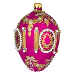  Museum Collection Fabergé Caucus Egg Glass Ornament Small 