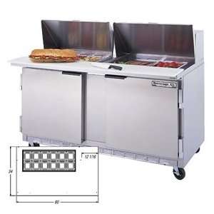 Beverage Air   Sandwich Prep Table   Two (2)   60 Wide   17 Cutting 
