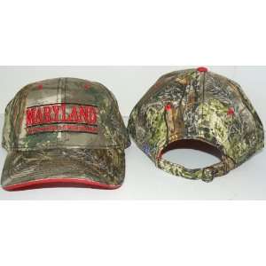  NCAA Licensed Maryland Terrapins Camo Structured Script 