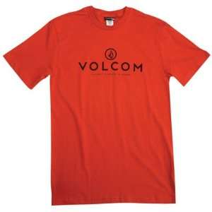  Volcom Constant Change T Shirt Small Red Automotive