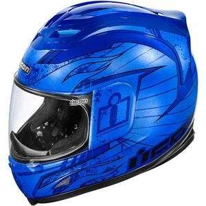  Icon Airframe Lifeform Helmet   2X Large/Blue Automotive