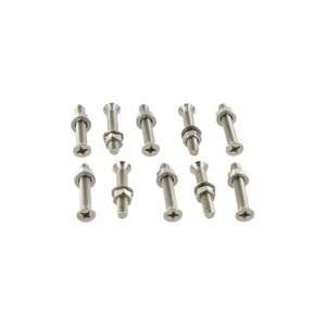 Airline Track Fastener Pack   1 1/2 Bolts w/ Nut & Washer   10 pk