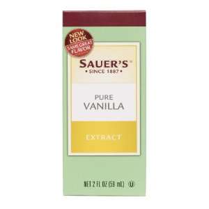Sauers Pure Vanilla Extract, 2 Ounce: Grocery & Gourmet Food