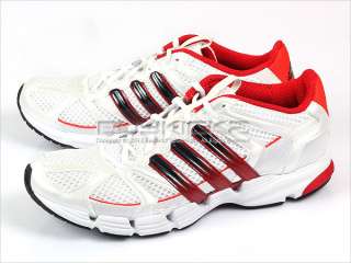 Adidas Soltec 2 M White/Light Scarlet Red Running Mesh 2012 3 Stripes 