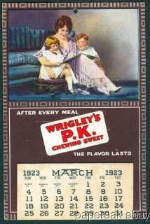 1923 Wrigleys P.K. Gum Advertising Calendar  