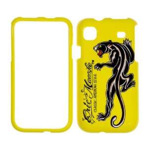T959v T 959v Galaxy S 4G 4 G Yellow with Black Panther Animal Tattoo 