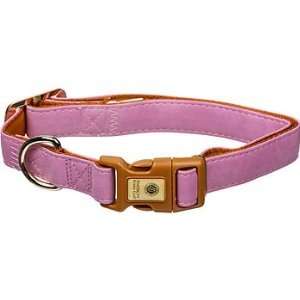  AKC Faux Leather 3/4 Adjustable Dog Collar in Pink: Pet 