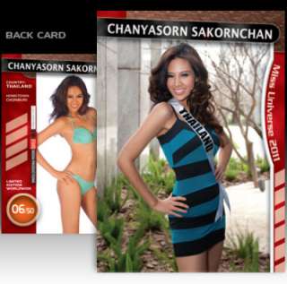 Miss Universe 2011 ))))) LOT OF 35 COLLECTIBLES RARE CARDS ) xx/50 