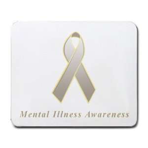  Mental Illness Awareness Ribbon Mouse Pad: Office Products