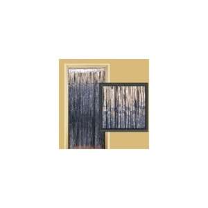 3 x 8 Silver Metallic Fringed Door Curtain: Health 