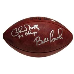  Bill Cowher Chuck Noll Dual Signed NFL Football: Sports 