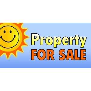  3x6 Vinyl Banner   Property For Sale Happy Sunshine 
