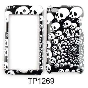 Apple iTouch 4 Gen Cover Case Faceplate Skulls 646  