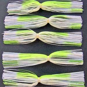 Spinnerbait/Jig Skirts ~ Chartreuse White Blend Hole In One  
