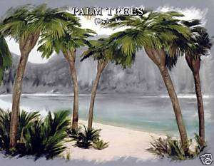 On3 / On30 SET OF 5 Small Palm Trees 5 (works well for 1/35 scale 