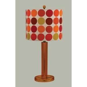 Liora Manne designed Table lamp with fabric shade