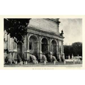 com 1922 Print Ancient Rome Janiculum Fountain Aqueduct Architecture 