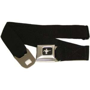 Ford Mustang Extended Seatbelt Buckle Belt With Blk Webbing  