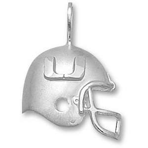  Miami Hurricanes 3/4in Sterling Silver Helmet Pendant 