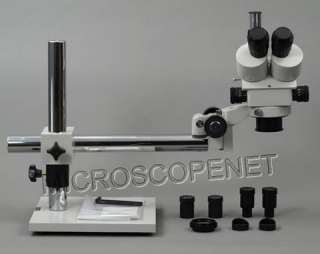90x Trinocular Boom Stereo Microscope +54 LED Light  