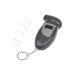   Breath Alcohol Tester Breathalyzer Keychain Grey